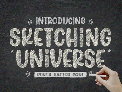 Sketching Universe - Sketch Font app branding design graphic design illustration logo typography ui ux vector