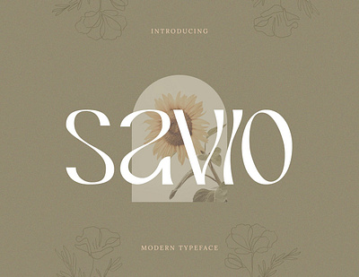 Savio Display Font app branding design graphic design illustration logo typography ui ux vector