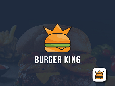 Burger King Logo Design branding burger colorful creative fastfood food hamburger king logo logodesign modern restaurant