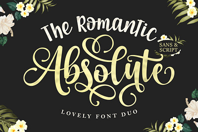 The Romantic Absolute Font Duo app branding design graphic design illustration logo typography ui ux vector