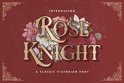 Rose Knight - Victorian Style Font app branding design graphic design illustration logo typography ui ux vector
