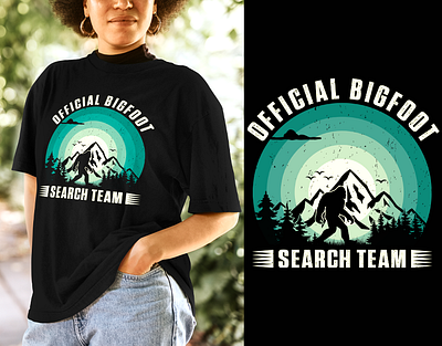 BIGFOOT T-SHIRT DESIGN adobeillustrator apparel bigfoot bigfoottshirt bigfoottshirtdesign branding clothing design fashion graphic design hill hoodie illustration logo mountain vectordesign vintage vintagetshirt vintagetshirtdesign