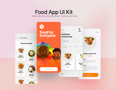 Food app design appdesign branding design graphic design ui uiux uiux design web design