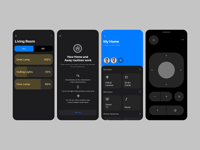 Home App Controls a apple home home app ios menu minimalism mobile app mobile ui navigation simplicity smart ux