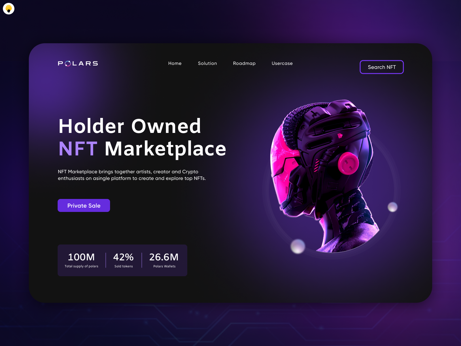 Holder Owned NFT Marketplace by Cashew Designs on Dribbble