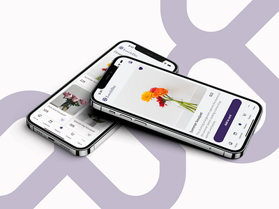 Onboarding, registration, main page for flower app - concept design figma flower main page mobile app mobile design onboarding ui ux webdesign