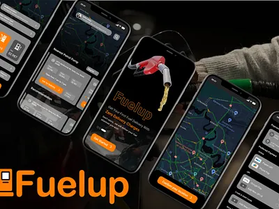 "FuelUp your Business" - UI/UX Design app design branding design logo typography ui ux