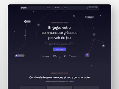 Modern gaming startup landing page branding dark mode dark theme gaming gaming startup landing landing page modern modern design playful startup ui ui design web web3 webdesign