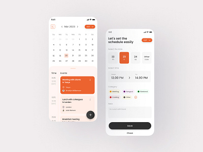 Calendar App for somebody who frequently travels...✨ app calender app interaction design minimal design uxui