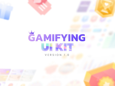 Gamiz-Gamification Figma UI Kit application badge buttons figma game gamification gamify gui leaderboard levels lms product design purple quest ranking reward trivia ui ui kit ux