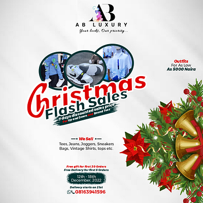 Christmas Flier design graphic design