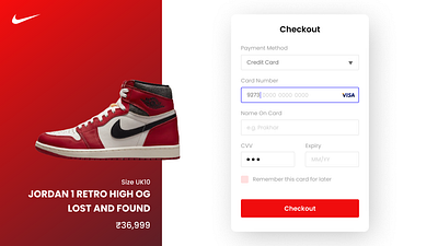 💳Credit Card Checkout Page checkout credit card creditcard dailyui design ui ux web