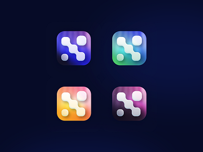 Nexa Ai v2 - App icon ai app icon appstore artificial intelligence clean gradient icon ios ui x