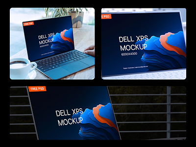 Free Dell XPS Mockup - PSD consultant dell design designer free freelancer kalarmoon mockup productdesigner prototype psd rajeev uiux windows wireframe xps