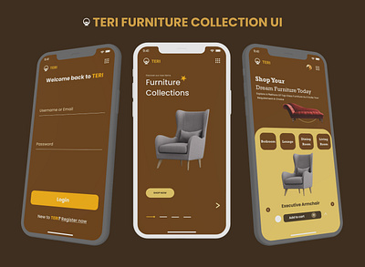 Teri Furniture UI Design mobile design ui