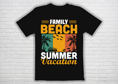 RETRO SUMMER T-SHIRT DESIGN adobe illustrator beach sunset vector art best surf t shirt designs design graphic design mens surf t shirt design retro sunset vector retro surfing t shirt design surfing beach vector t shirt t shirt design tropical logo vector