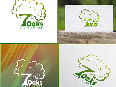"70aks" Sport Horses logo design branding creative logo design fiverr graphic design illustration logo logo design logo maker ui