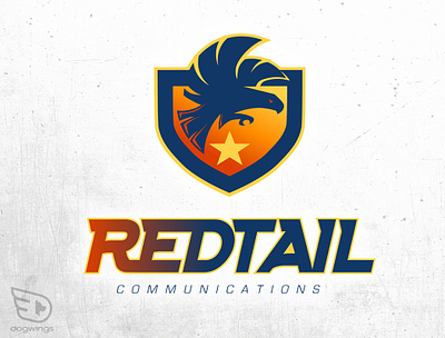 Logo concepts bird branding chipdavid dogwings graphic design logo redtail vector