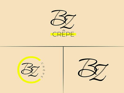 BZCrêpe - logo variation branding bretagne brittany crepe crêpe design design graphique designer graphique designer portfolio food brand france graphic design graphic designer logo logo designer monogram submark