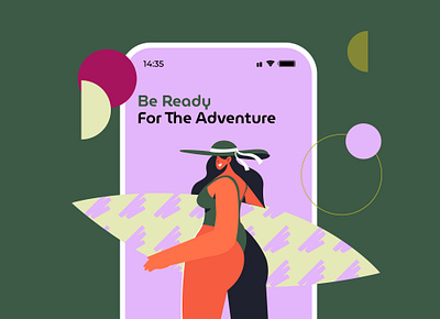 Visual exploration - Travel App adventure app appdesign design graphic design illustration narrative website storytelling surf ui ux vector