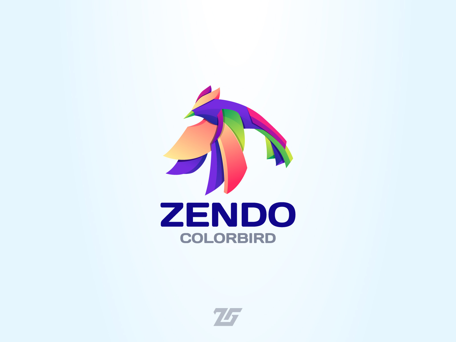 Zendo "Color Bird" by Zeer Graphic on Dribbble