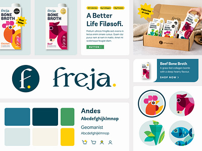 Freja - Design System branding design graphic design illustration logo minimal scandi typography ui ux web website