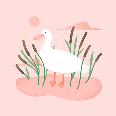 Duck design graphic design illustration shading texture