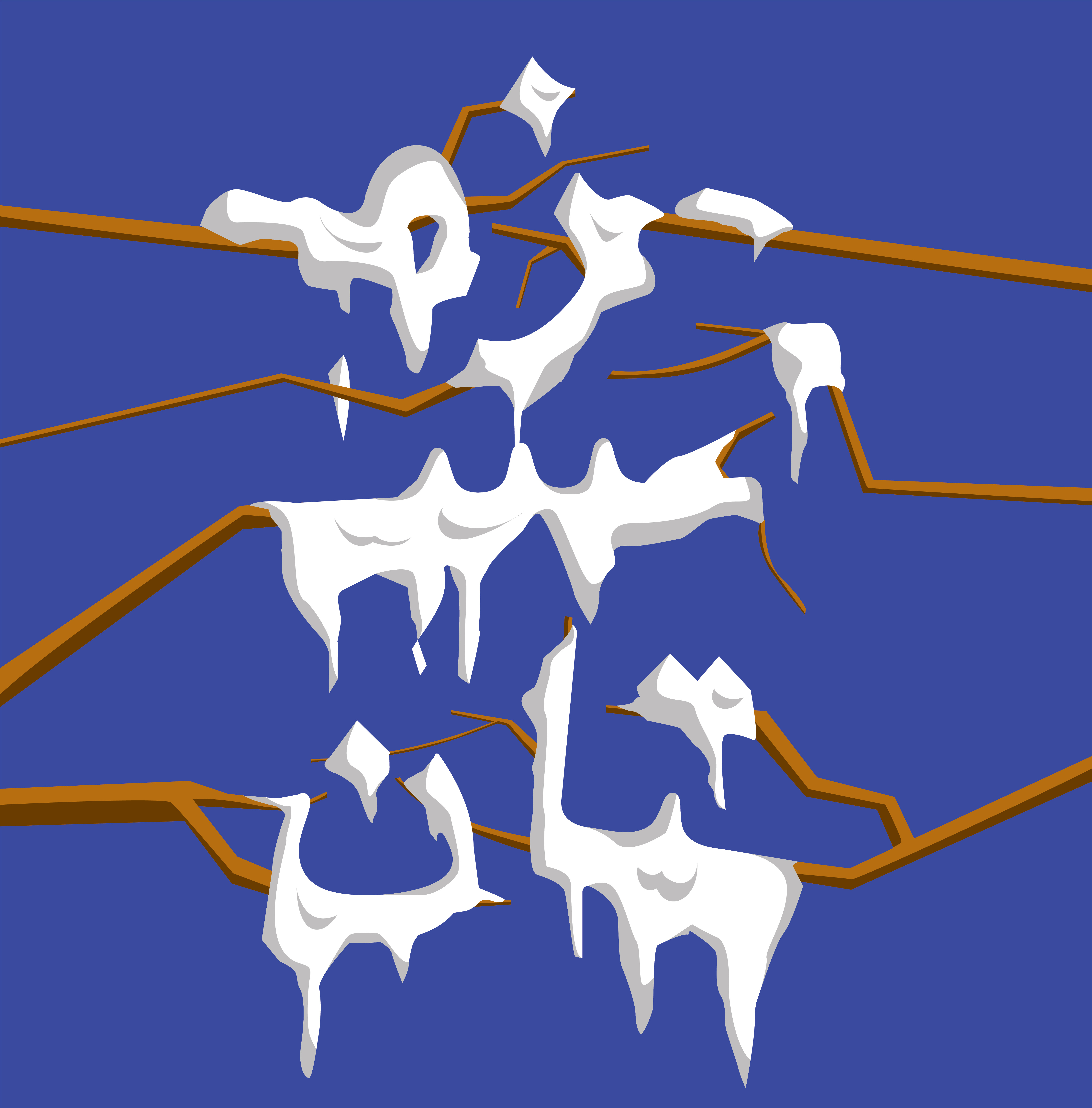 Winter design graphic graphic design illustration poster type typography vector winter زمستان