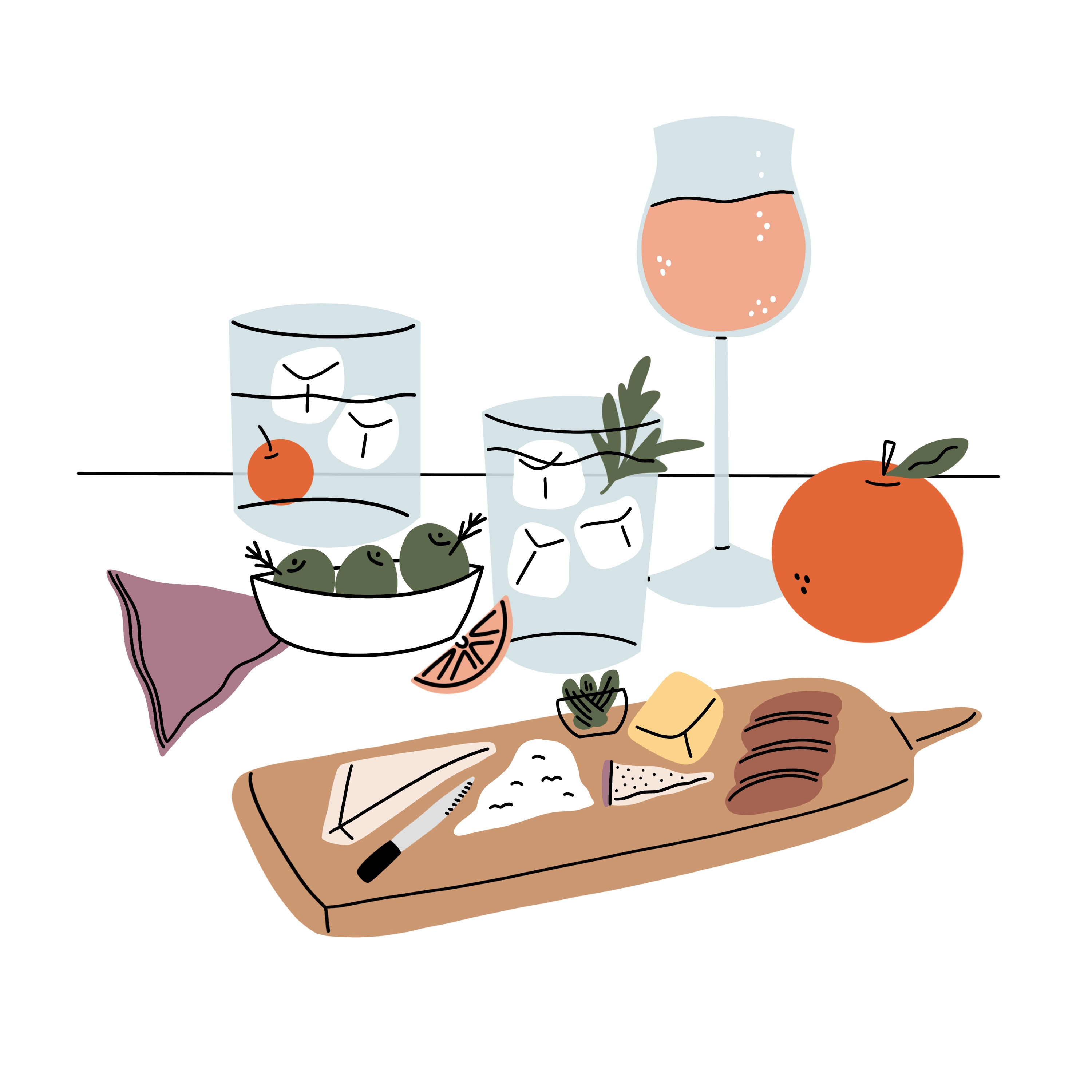Cheeseboard design graphic design illustration