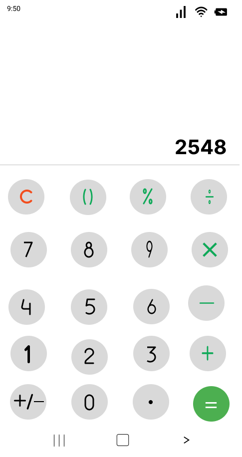 Mobile Calculator