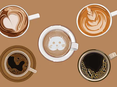 coffee latte art top view clipart coffee coffee latte art coffee latte heart coffee top view graphic design illustration