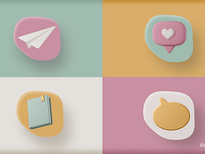 Girly Quirky Social media icons app branding dailyui design graphic design illustration logo ui ux vector