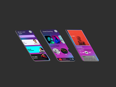 Tuned Music App UI app design figma future music ui ux