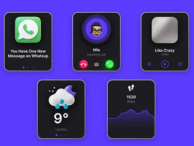 Smart Watch App app app design apple watch design smart watch ui ui design uiux design ux ux design watch watch design