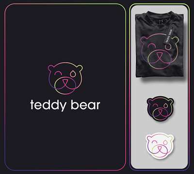 Alternative design to the smiley face! bold branding clean conceptual design graphic design icon logo teddy bear