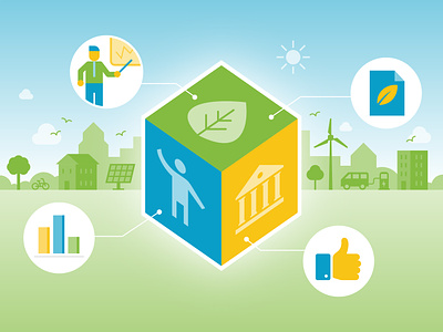 ESG Landscape cityscape environmental esg governance green landscape social solar sustainability wind