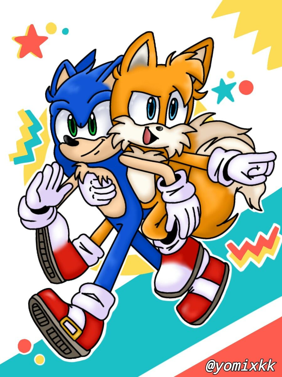 "Let's go!" art artist design digitalart digitalartist drawing illustration sega sonic sonic the hedgehog tails the fox