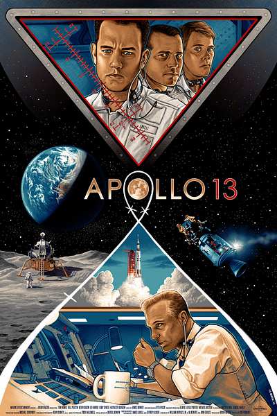 APOLLO 13 - Illustrated Movie Poster illustration movie poster poster