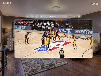 Spatial UI - Immersive Sports Experience design experience figma immersive ios spatial sports ui ux