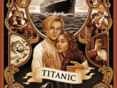 TITANIC - Illustrated Movie Poster fanart illustration movie poster poster