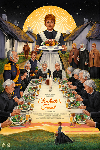 BABETTE'S FEAST - Illustrated Movie Poster fanart illustration movie poster poster