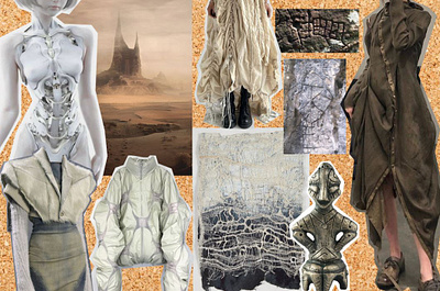 From the future to the past adobe photoshop design fashion mood board