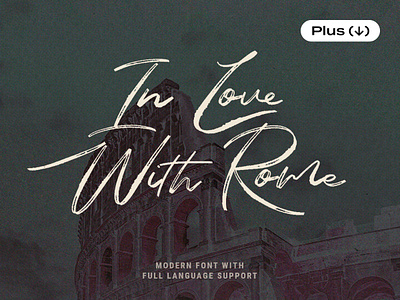 In Love With Rome Script Font cursive download font handwriting handwritten lettering pixelbuddha posctcard romantic script typeface typography