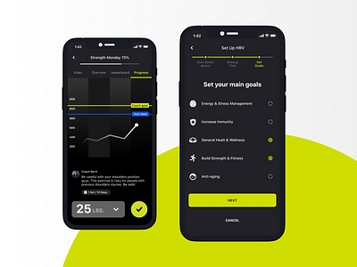 Max One app app design branding dashboard design digital design metrics sports ui