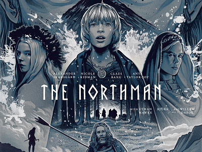 THE NORTHMAN - Illustrated Movie Poster fanart illustration movie poster poster