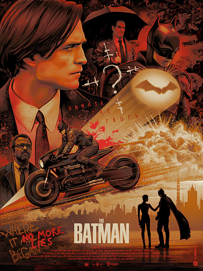 THE BATMAN - Illustrated Movie Poster fanart illustration movie poster poster