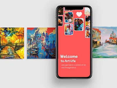 Art Gallery by Huda (daily Ui #1) app branding clean color creative dailyui design figma ui ux