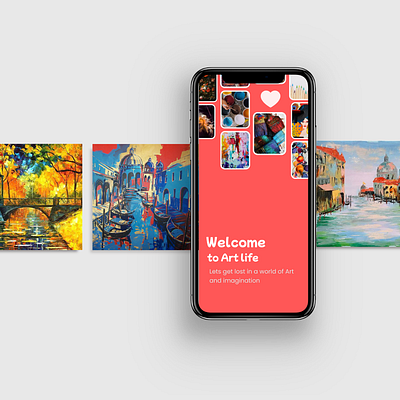 Art Gallery by Huda (daily Ui #1) app branding clean color creative dailyui design figma ui ux