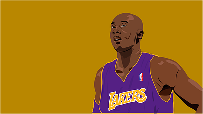 Random Kobe Bryant illustration from 2020 basketball beginner illustration illustrator nba vector