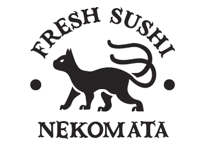 nekomata/fresh sushi branding cafe delivery design graphic design illustration logo package sushi ukraine vector